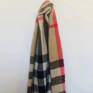 Plaid Wool blended Scarf